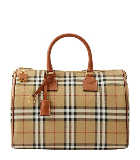 burberry walk in the rain bowler bag 2007|Burberry Check Bowling Bag .